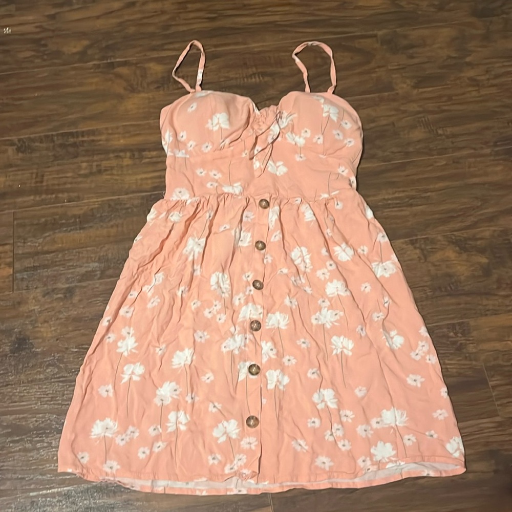 Cute pink mini dress for summer or church!